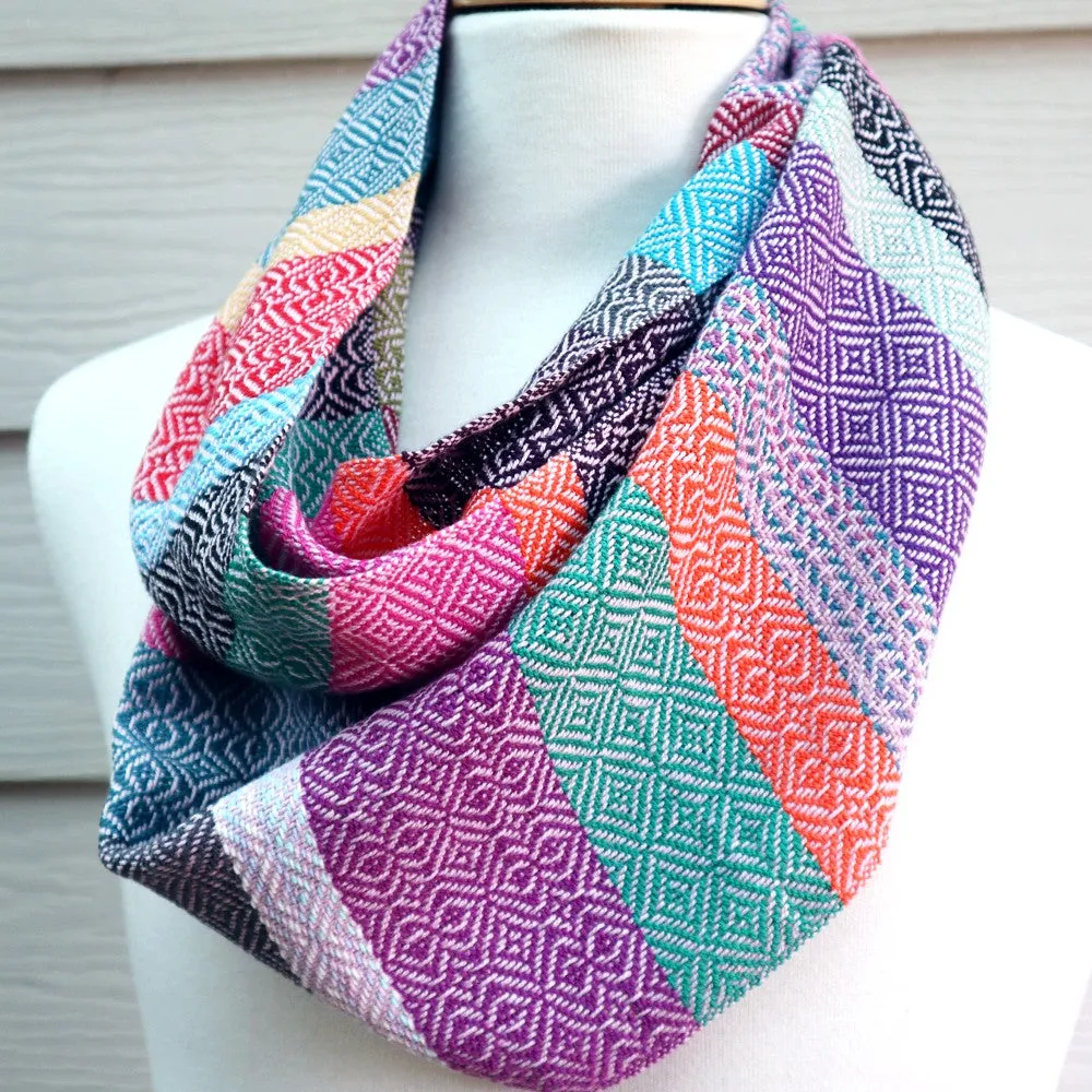 Handwoven Infinity Scarf - Fruit Tingle Allsorts