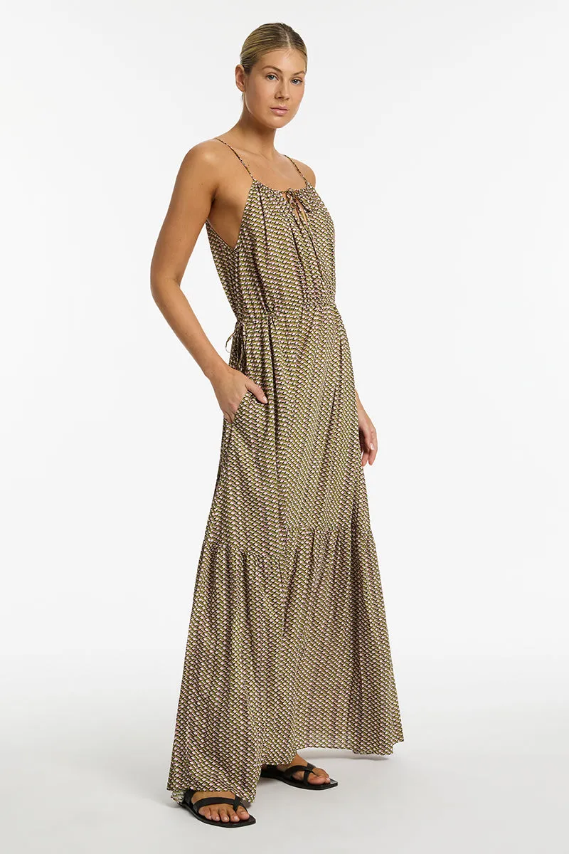 Infinity Drawcord Maxi Dress