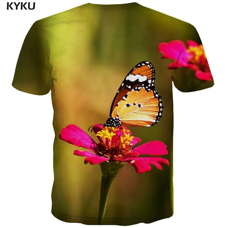 insect tshirt Novelty 3D shirt plant Cool men art costume beautiful