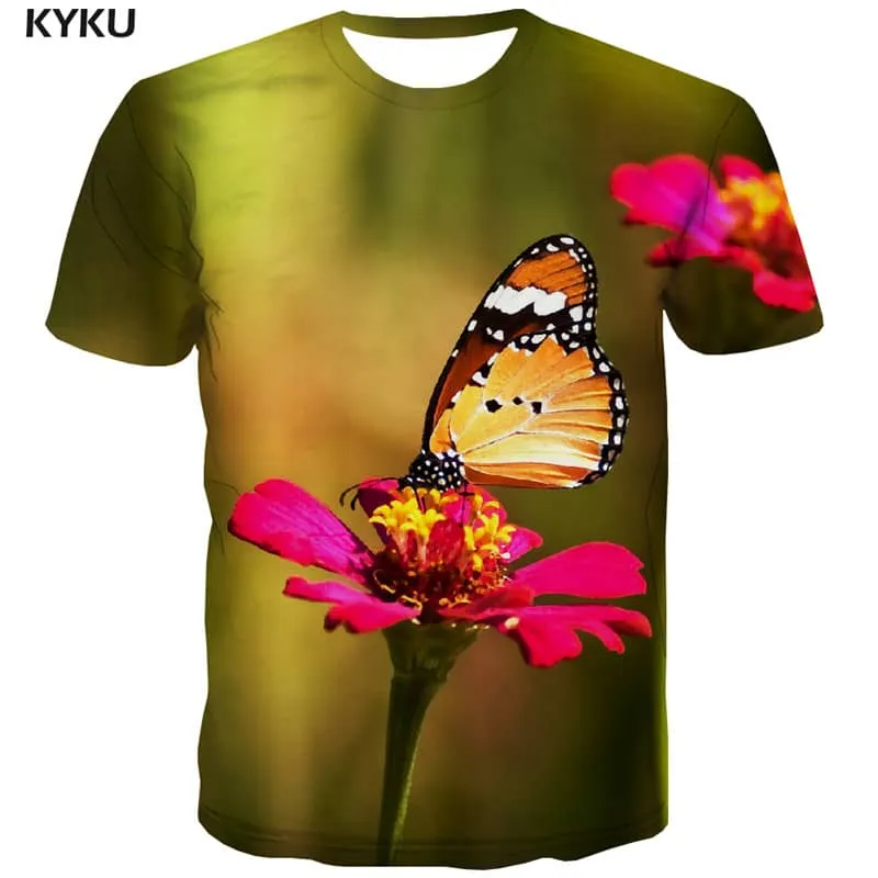 insect tshirt Novelty 3D shirt plant Cool men art costume beautiful