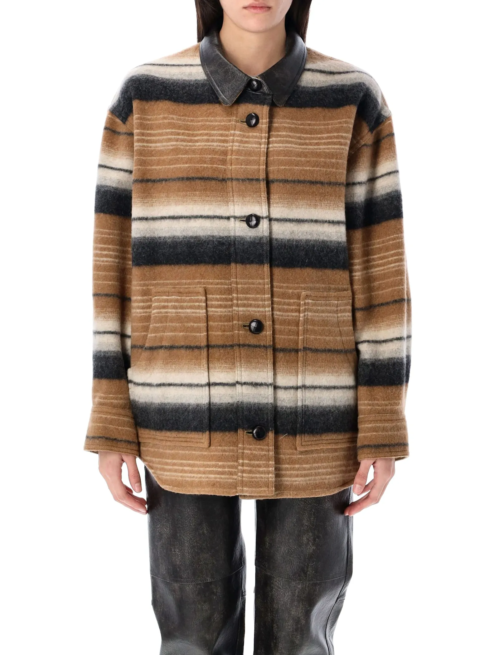 Isabel Marant Dayvi Coat in Camel