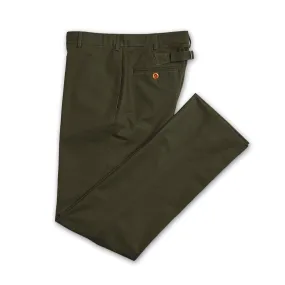 J. Peterman Men's Classic Fit Cotton Twill Pants - Olive