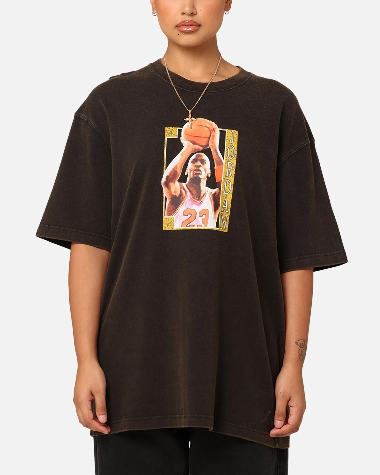 Jordan Women's Oversized Graphic T-Shirt Black/Iron Grey