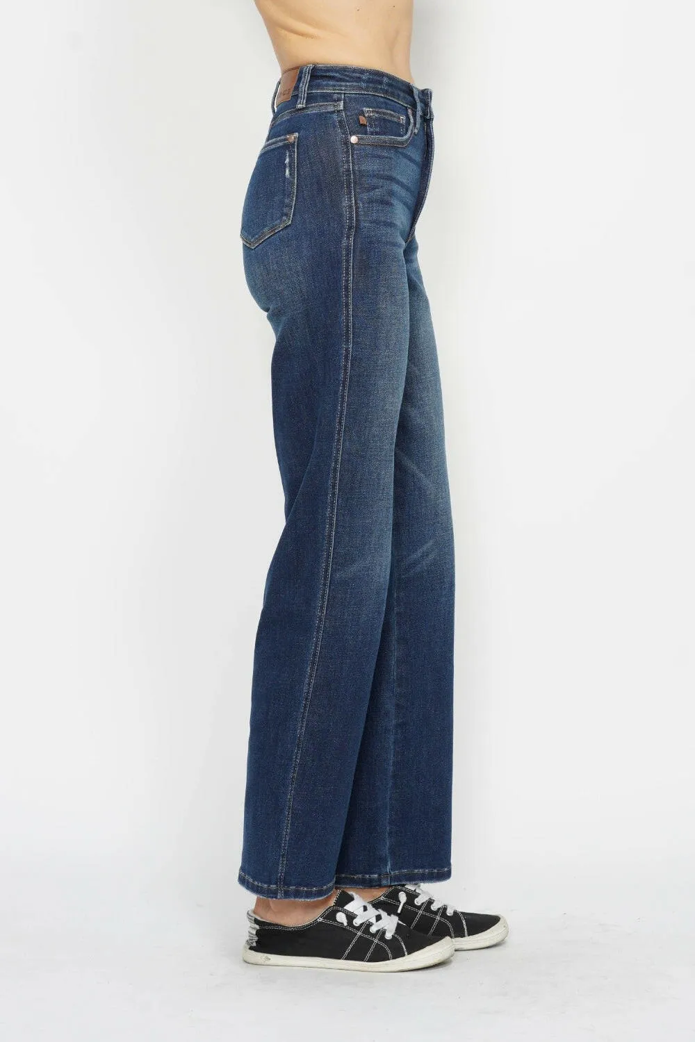 Judy Blue Full Size High Waist Tummy Control Straight Leg Jeans