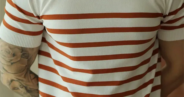 Korean summer striped t-shirt