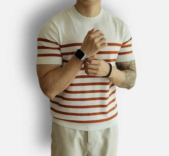 Korean summer striped t-shirt