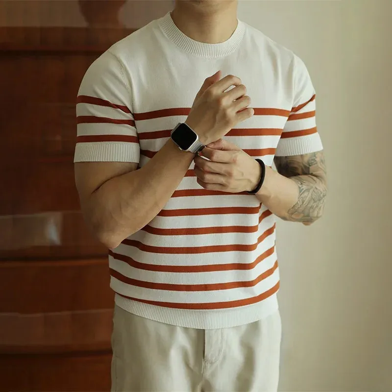 Korean summer striped t-shirt