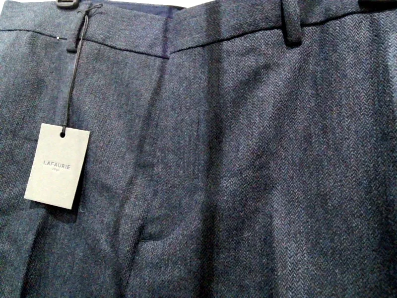 Lafaurie Mens Churchill Pants Regular Zipper Dress Pants Size 44 Indigo 3