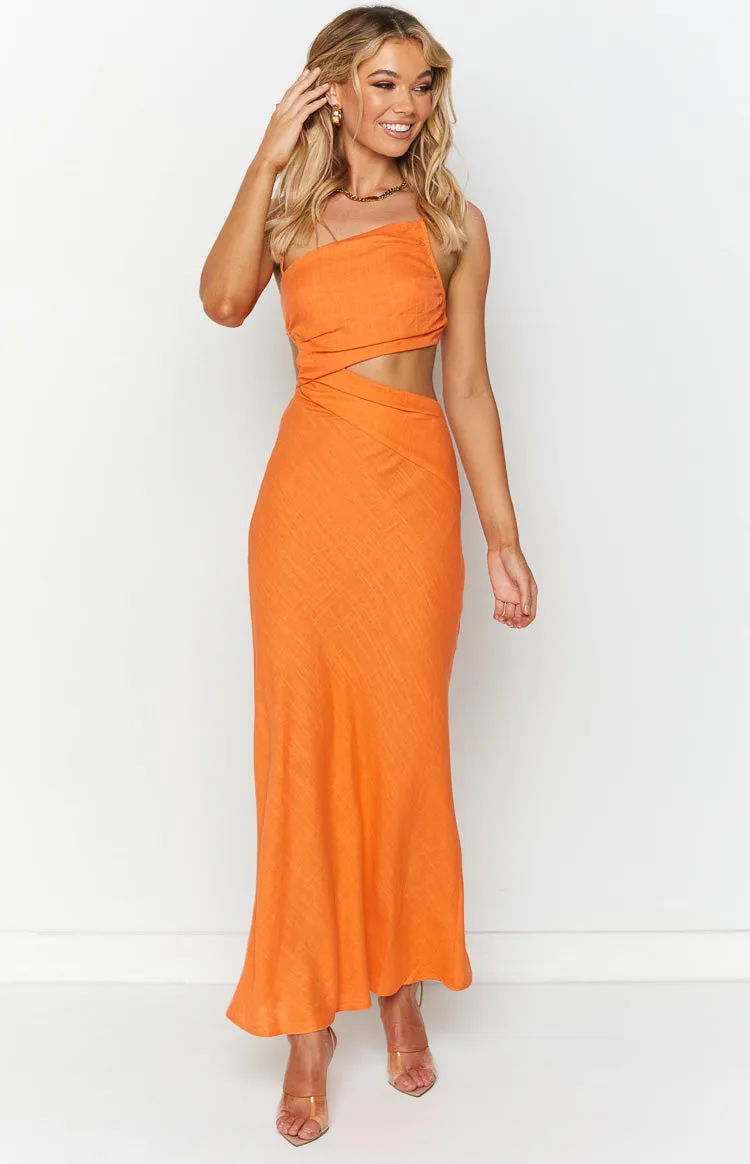 Lene Orange Maxi Dress