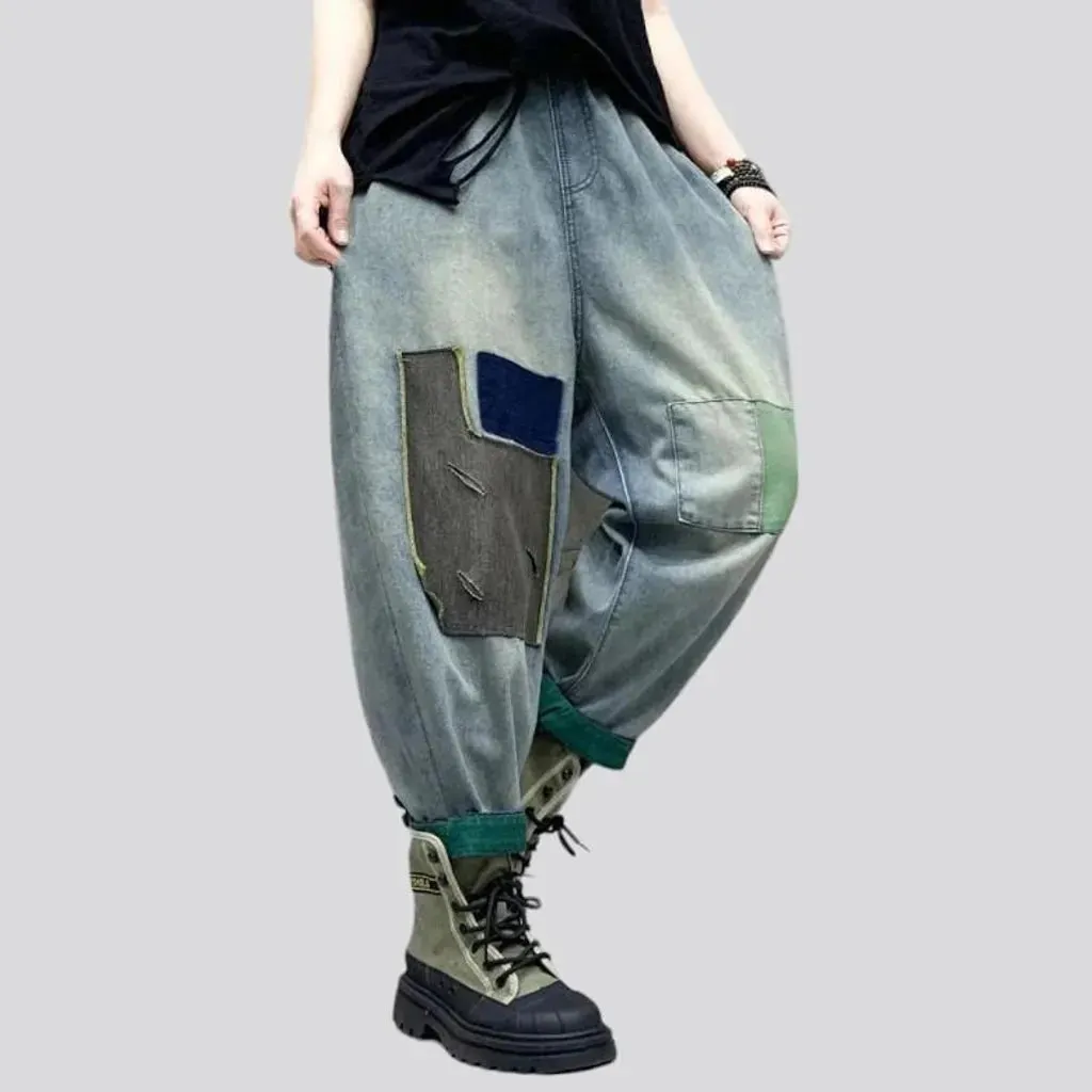 Light-wash vintage denim pants