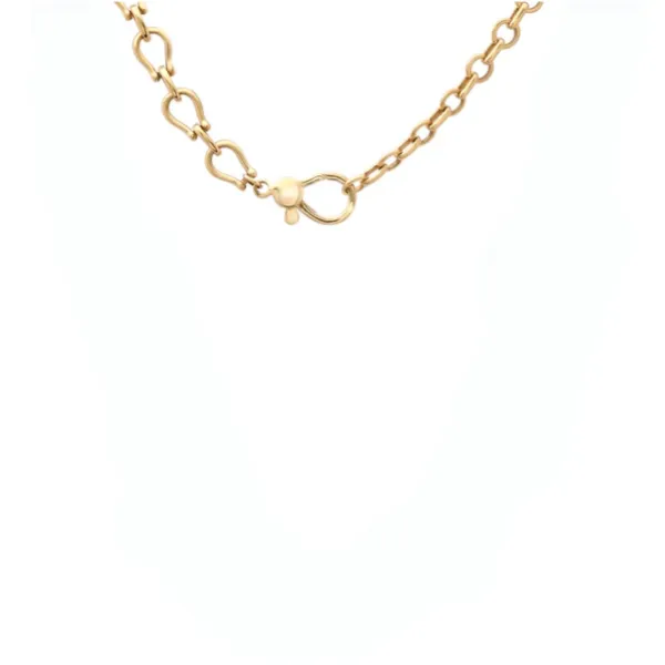 Lucky Horsebit Link Gold Chain Necklace