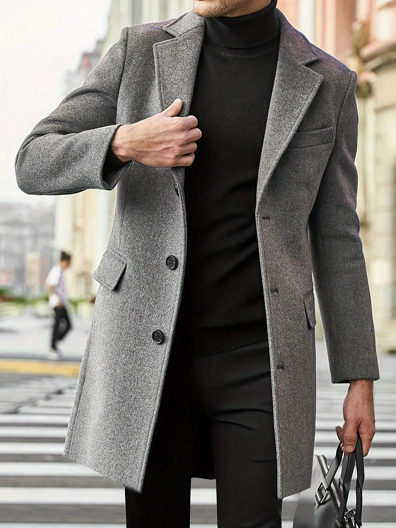 Marcus - Classic Men's Wool Coat