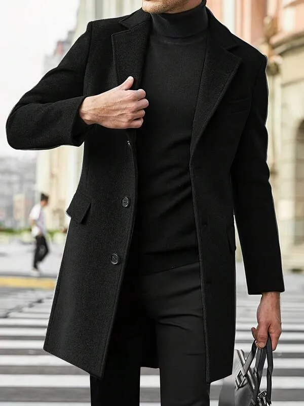 Marcus - Classic Men's Wool Coat