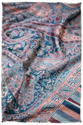 Mariana Paisley Reversible Kashmir Wool Scarf