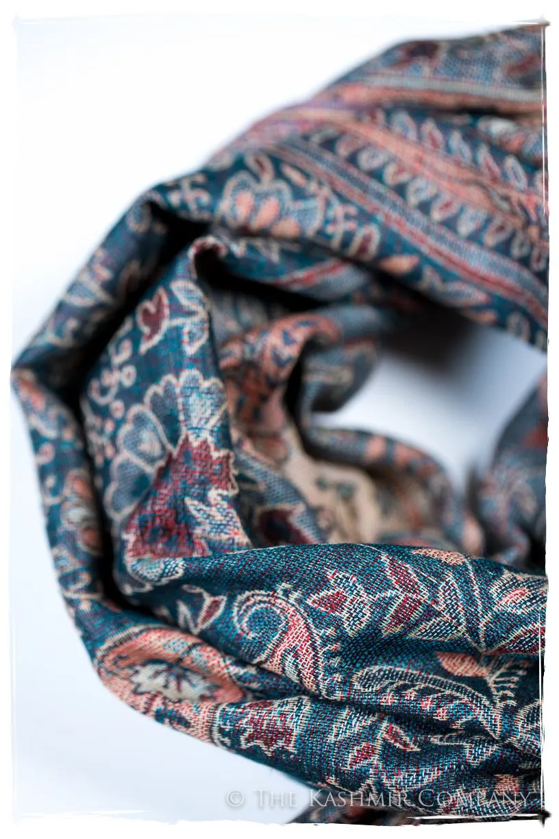 Mariana Paisley Reversible Kashmir Wool Scarf