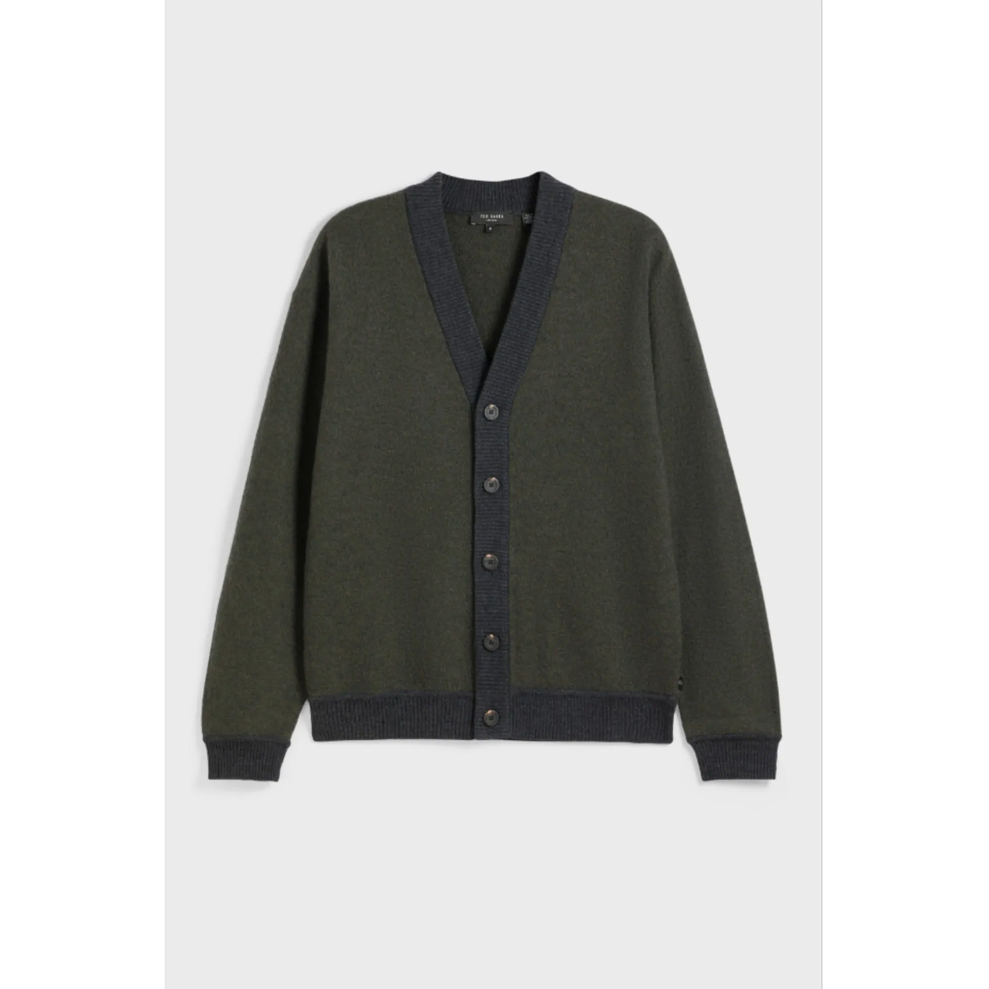 Men Mmk-Paprik-Woolen Cardigan - Dk-Green