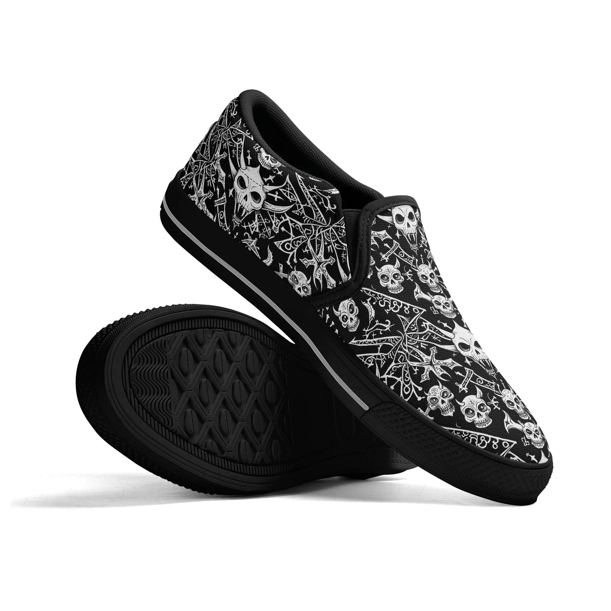 Mens Little Devils Rubber Slip On Shoes