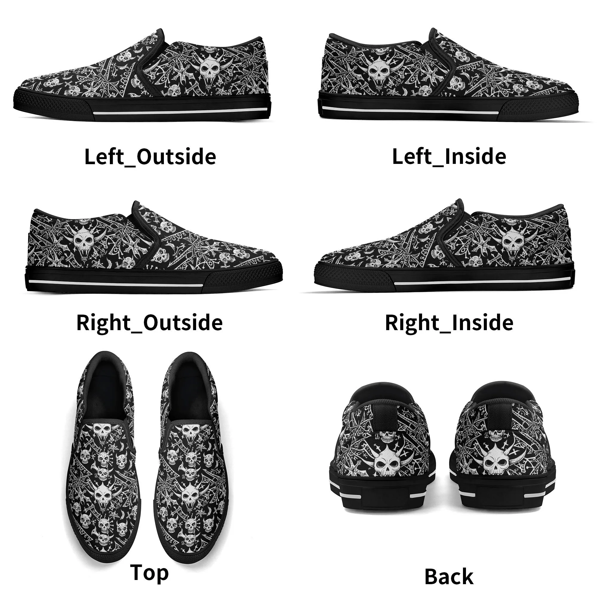 Mens Little Devils Rubber Slip On Shoes