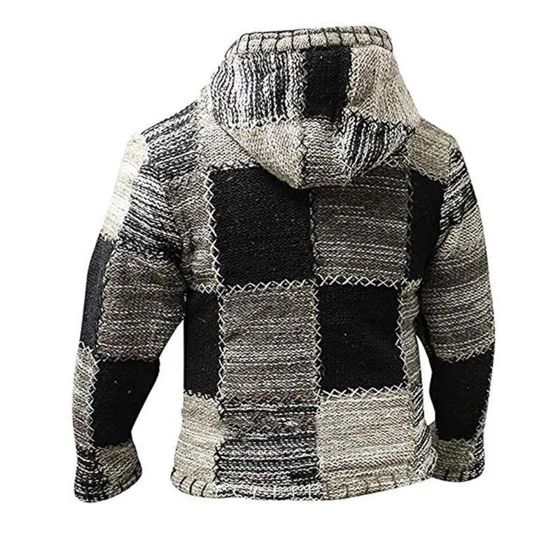 Men's Loose Patchwork Sweater 87218621YM