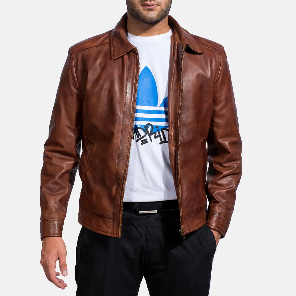 Mike Brown Leather Jacket