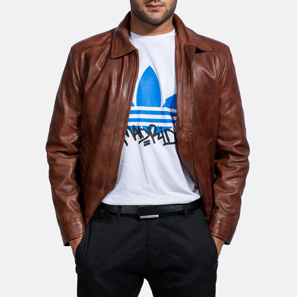 Mike Brown Leather Jacket