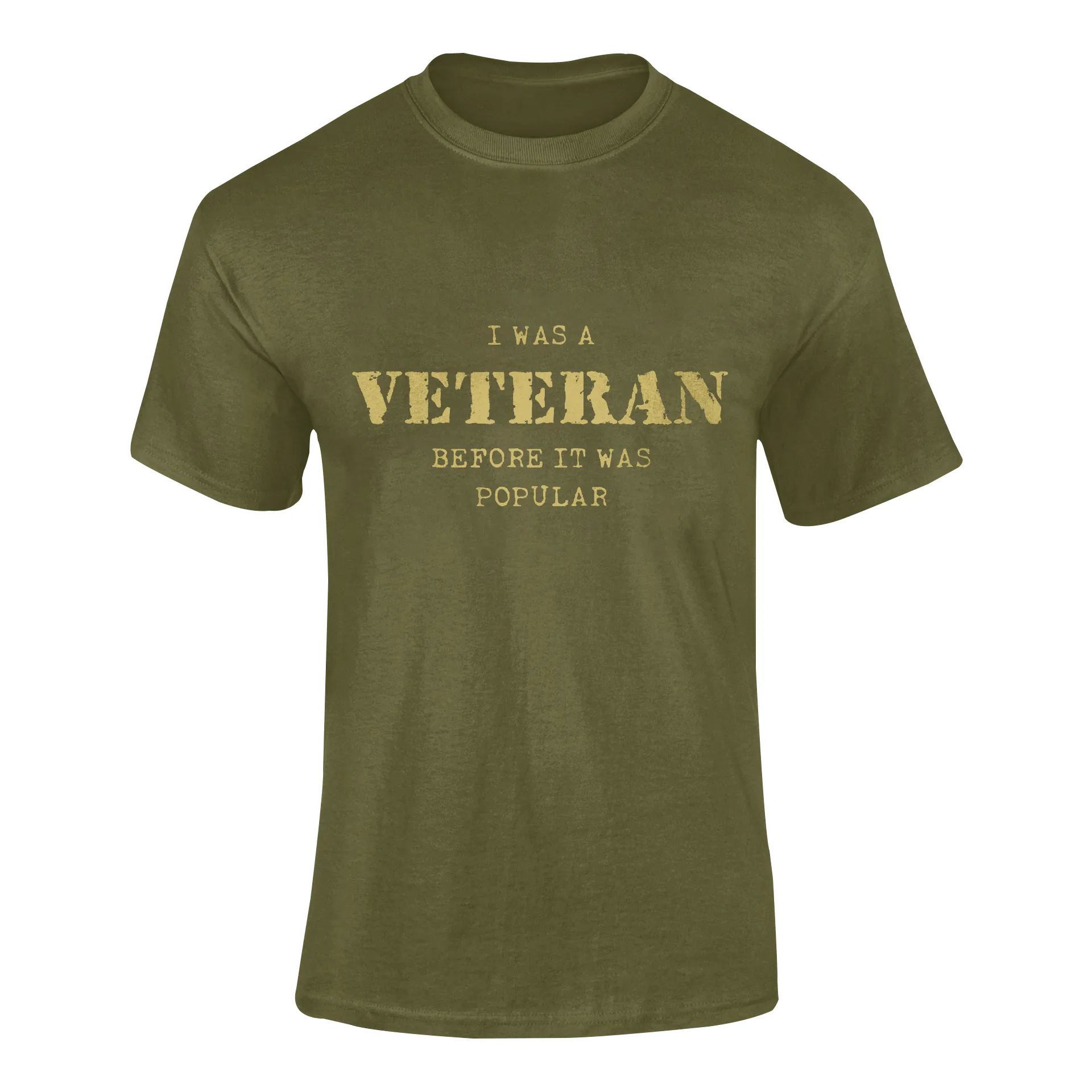 Military T-shirt - I Was a Veteran Before It Was Popular (Men)