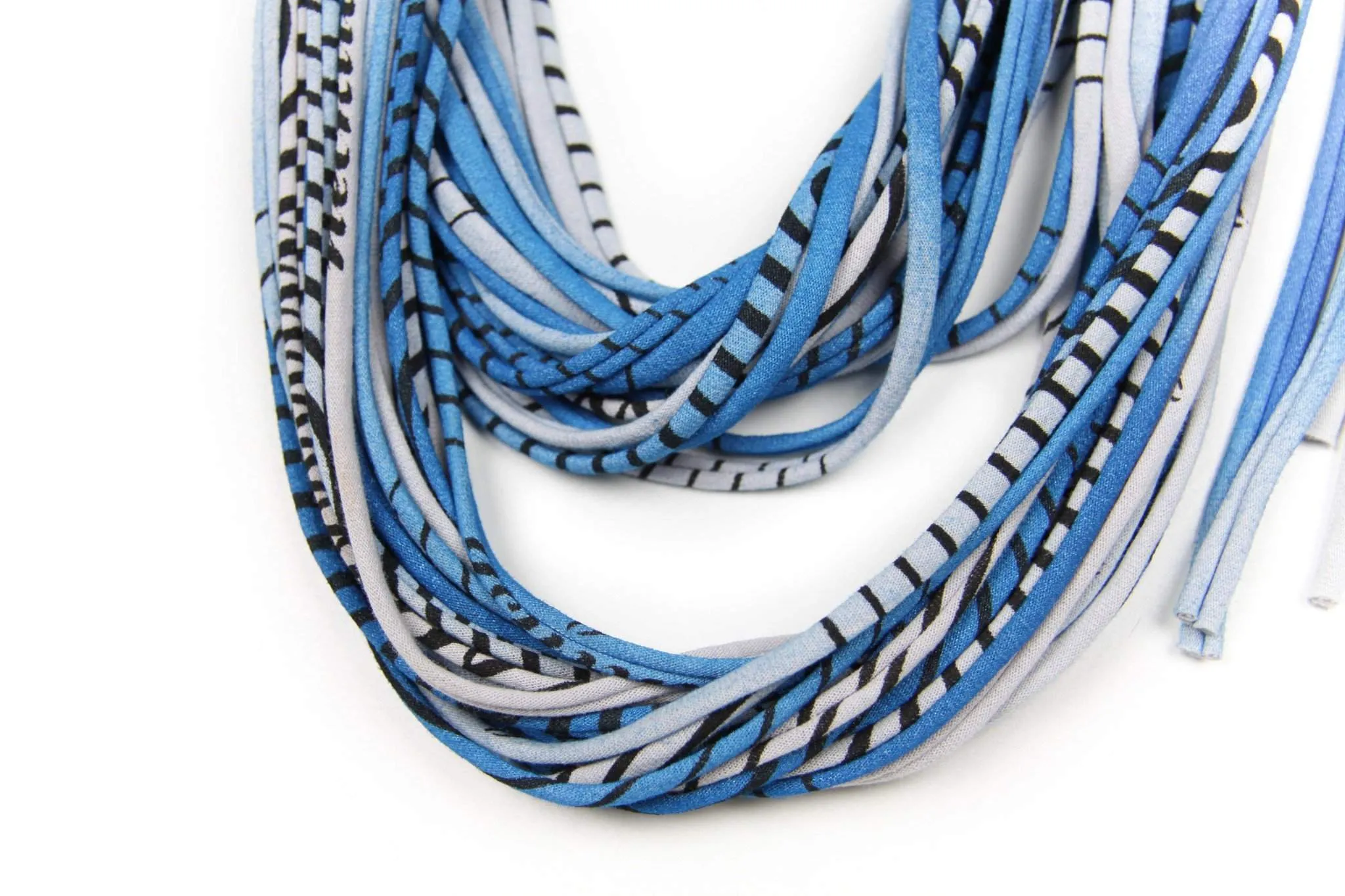 Necklush Infinity Scarf / Shimmery Blue & Grey / Unisex