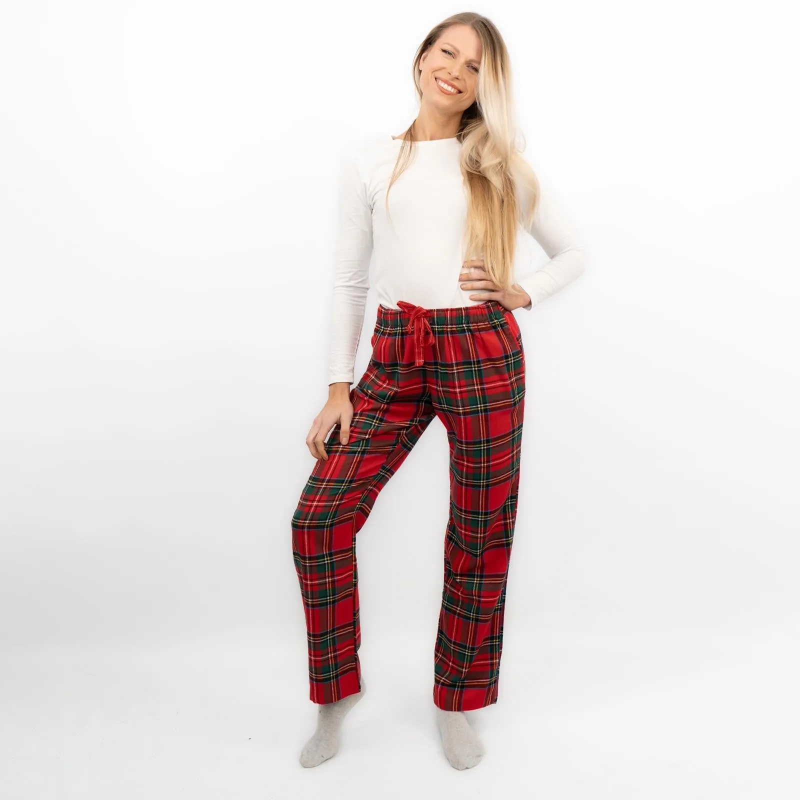 Old Navy Womens Red Plaid Tartan PJ Style Bottoms