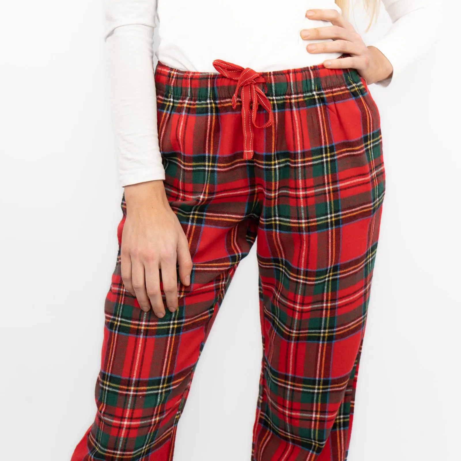 Old Navy Womens Red Plaid Tartan PJ Style Bottoms