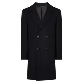 Pearse Navy Double-Breasted Coat