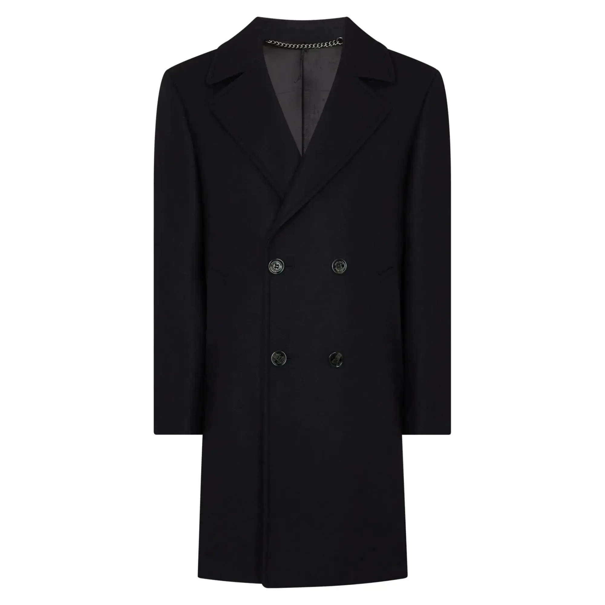 Pearse Navy Double-Breasted Coat