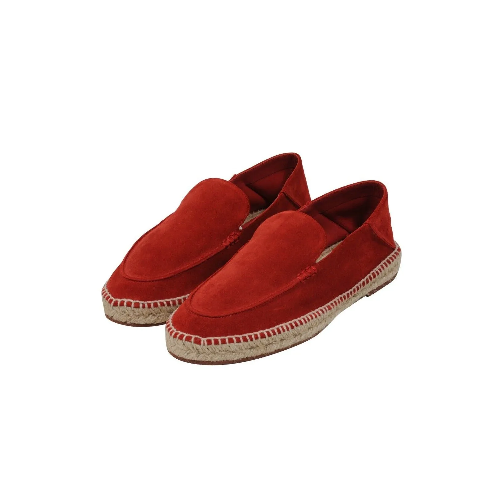 Red Suede Seaside Walk Espadrilles