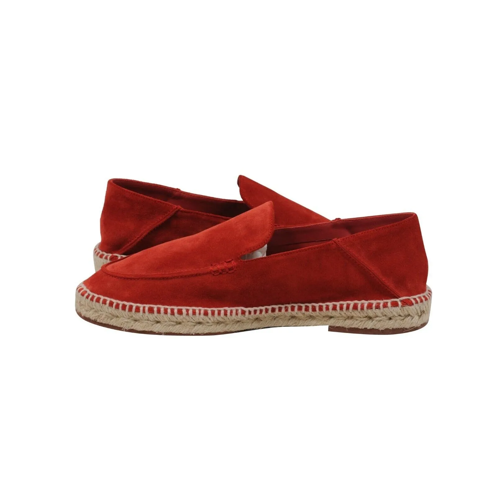 Red Suede Seaside Walk Espadrilles