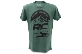 Rough Country T-Shirt - RC Mountains - Forest Green - LG