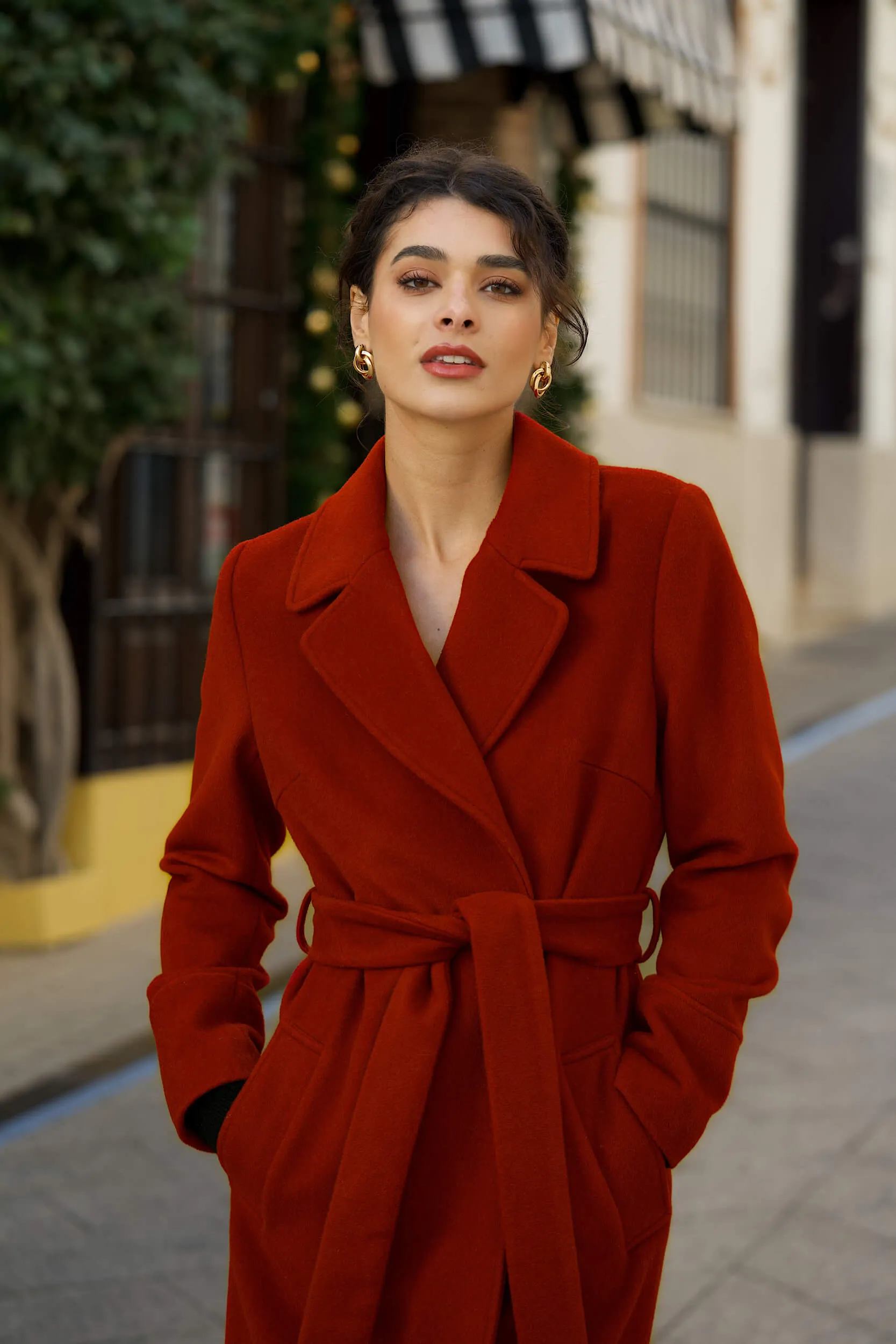 Sabina Cashmere Wool Coat