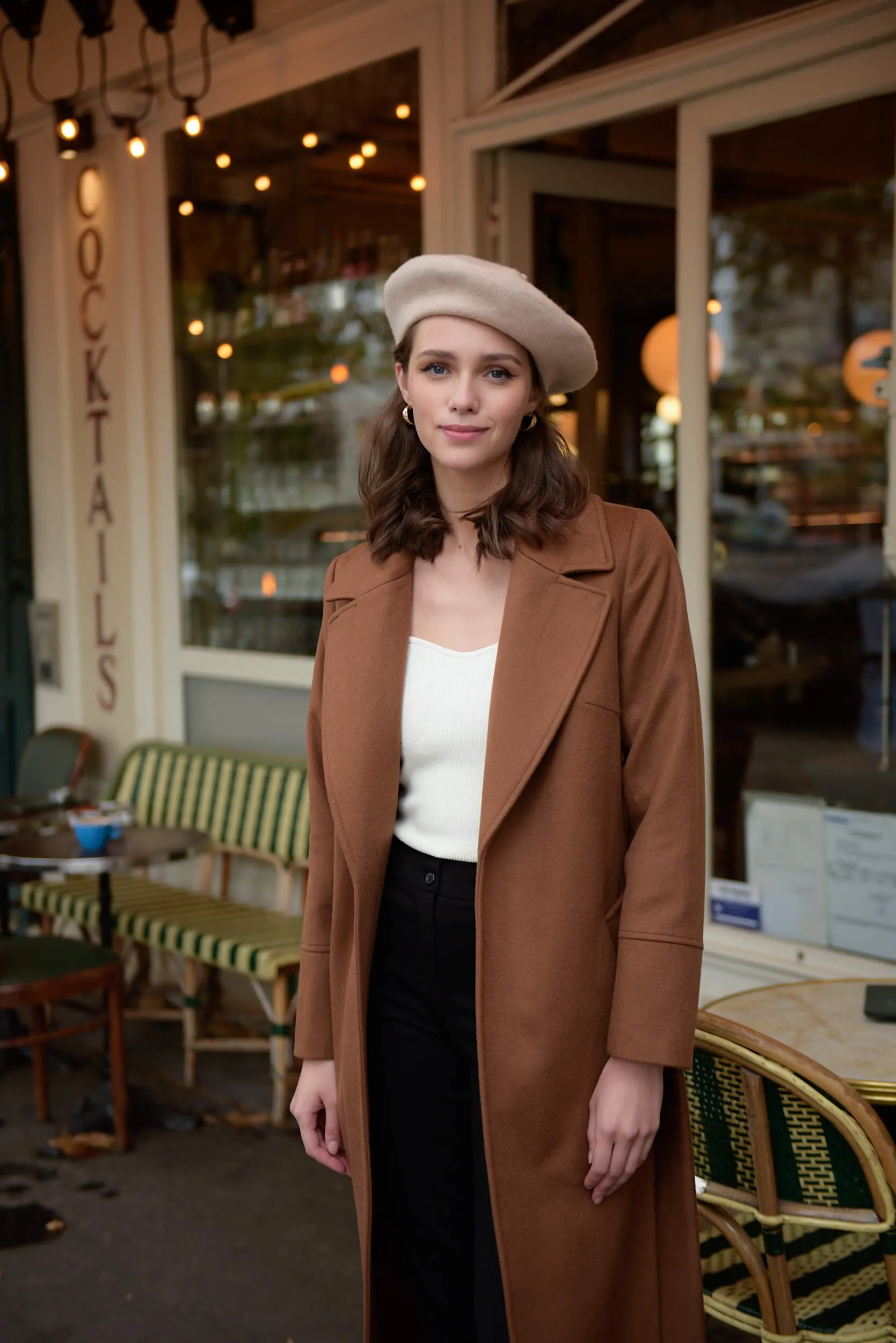 Sabina Cashmere Wool Coat