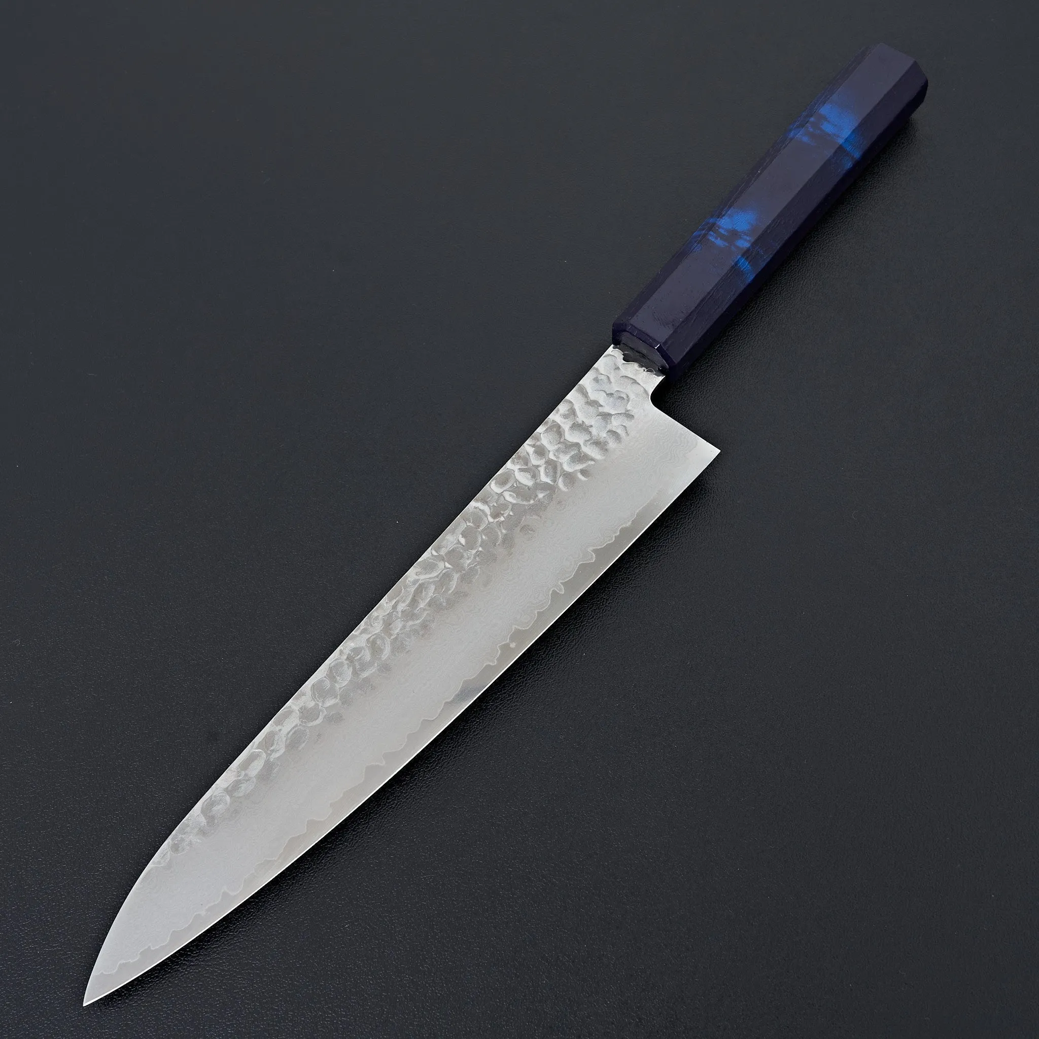 Sakai Takayuki Nanairo Blue Tortoiseshell 33 Layer Damascus Gyuto 210mm