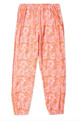 Saltrock Lottie Hibiscus - Kids Trousers - Orange/Pink