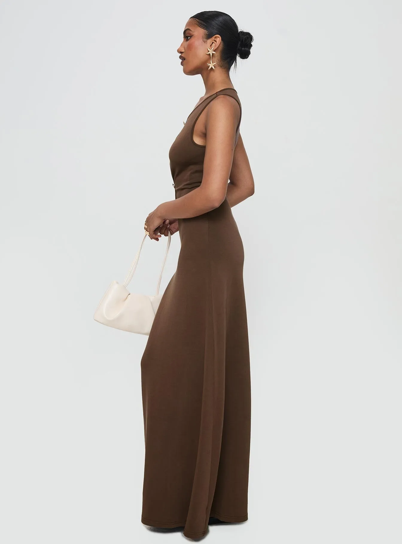 Sanur Maxi Dress Brown