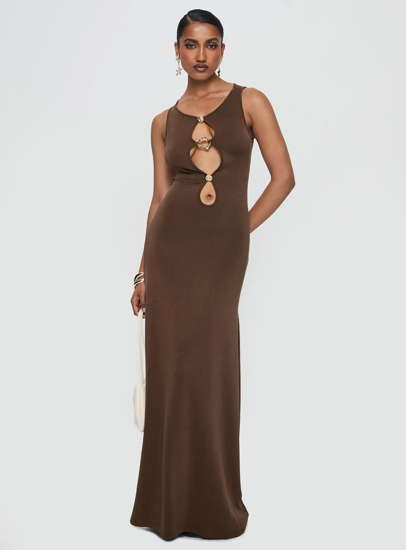 Sanur Maxi Dress Brown