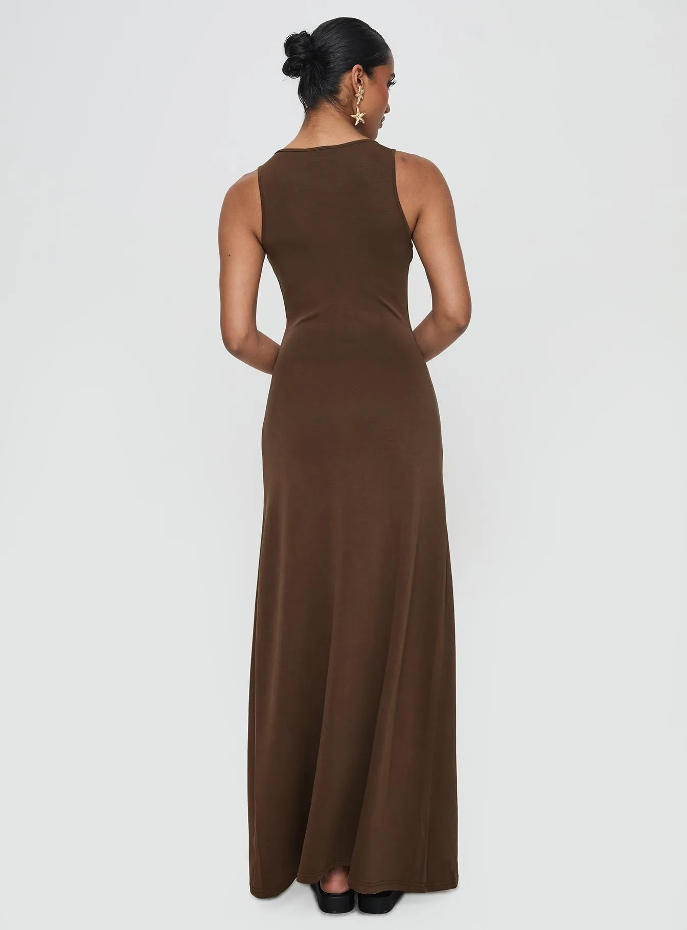 Sanur Maxi Dress Brown