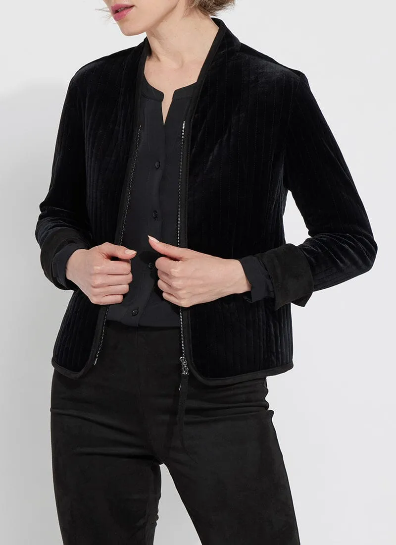 Scarlett Quilted Velvet Jacket