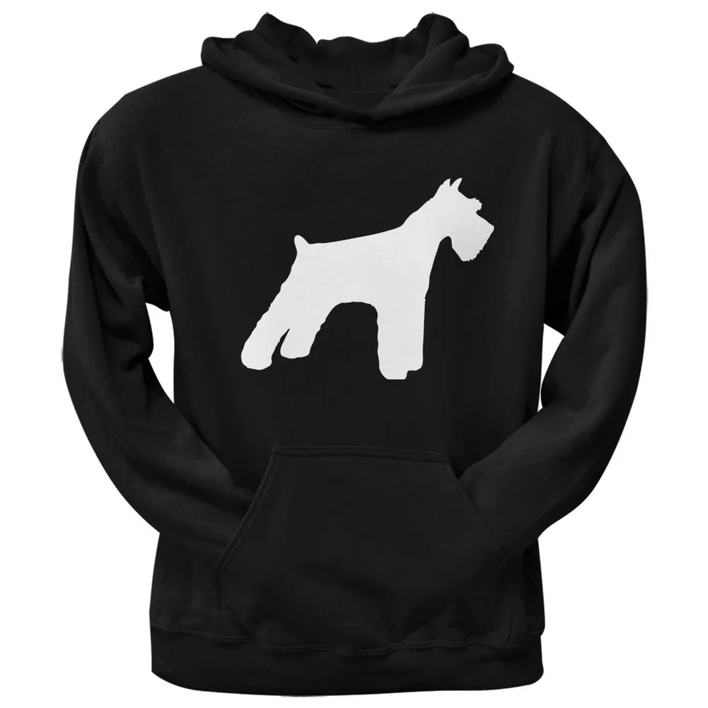 Schnauzer Silhouette Black Adult Hoodie