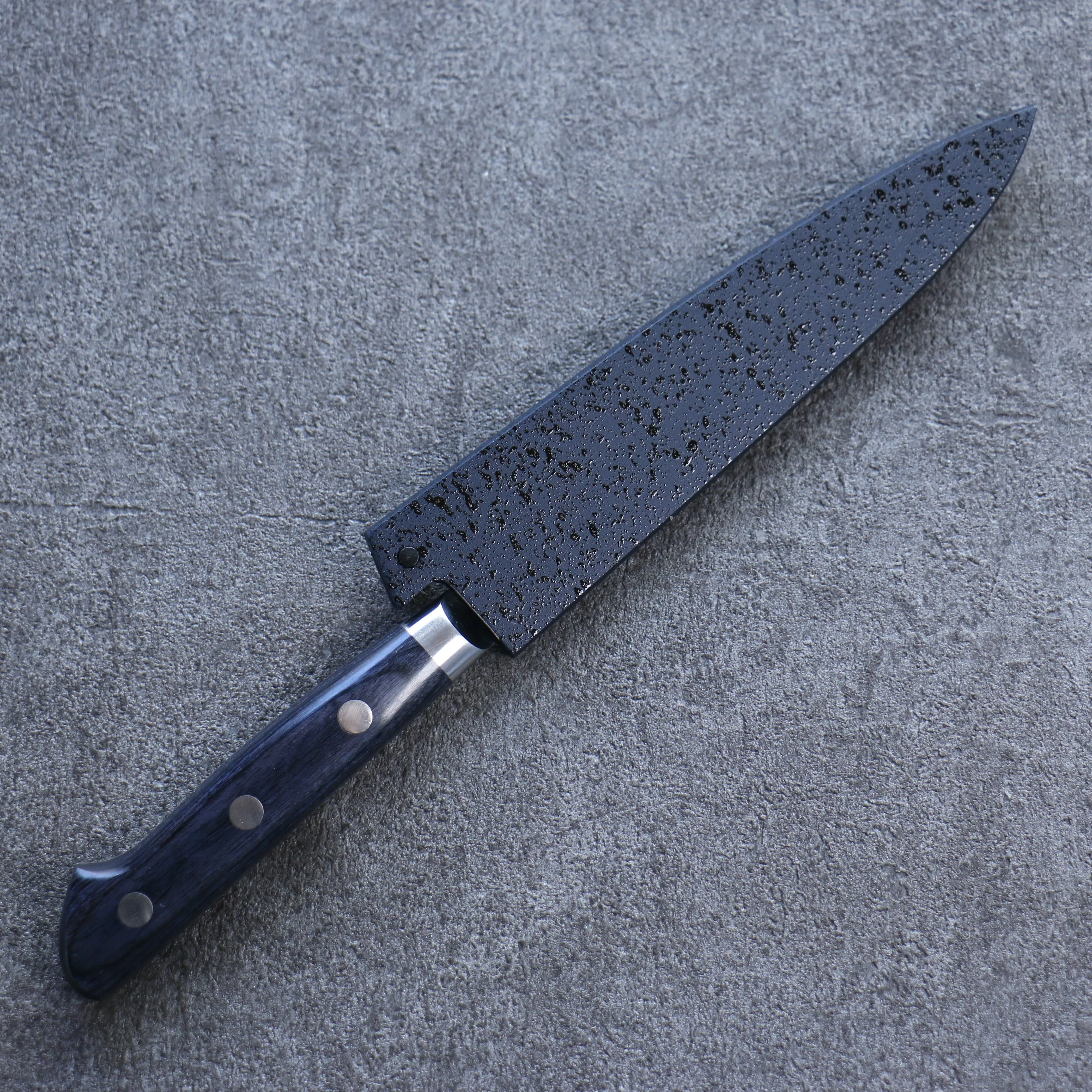 Seisuke Seiun VG10 33 Layer Damascus Petty-Utility 135mm Navy blue Pakka wood Handle with Sheath