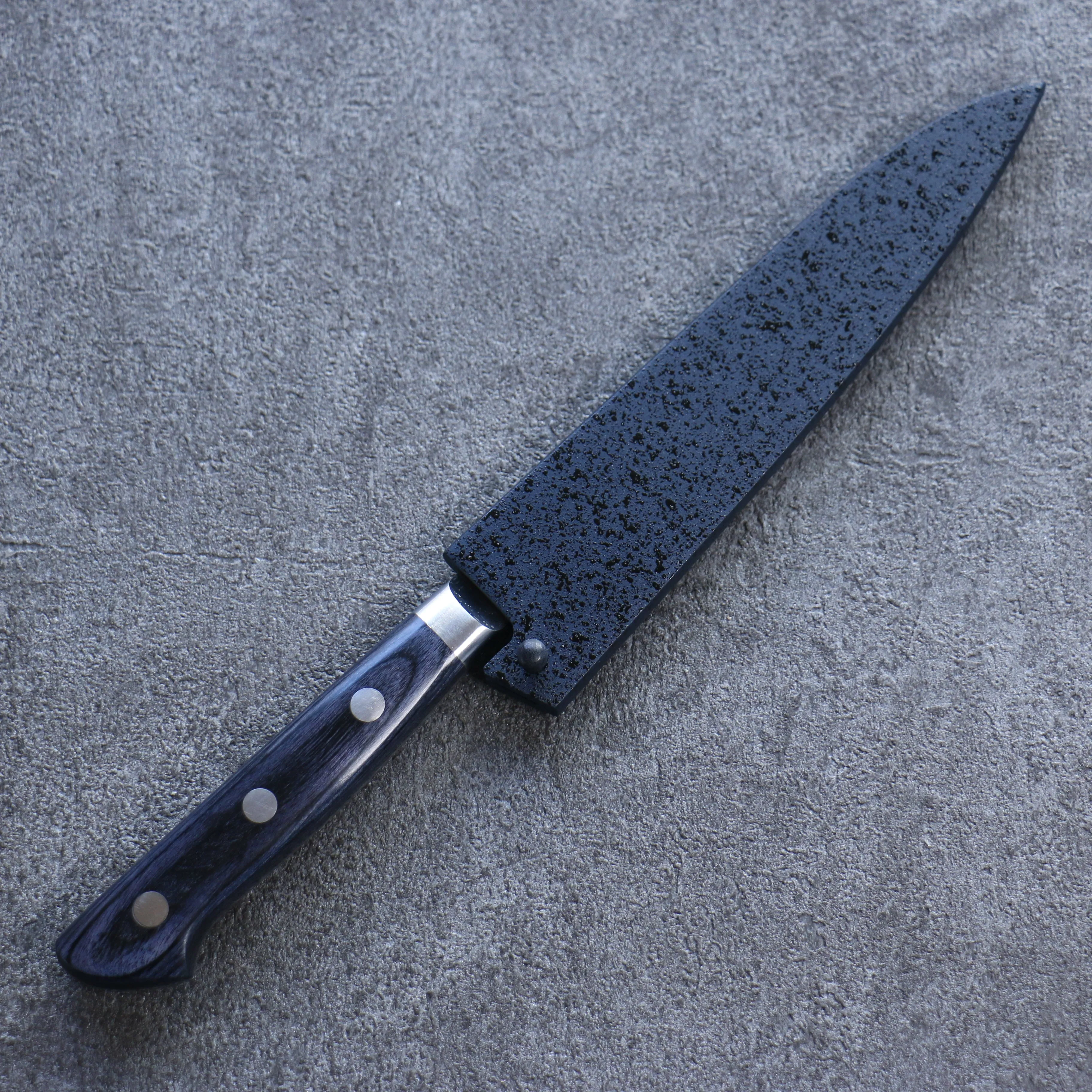 Seisuke Seiun VG10 33 Layer Damascus Petty-Utility 135mm Navy blue Pakka wood Handle with Sheath