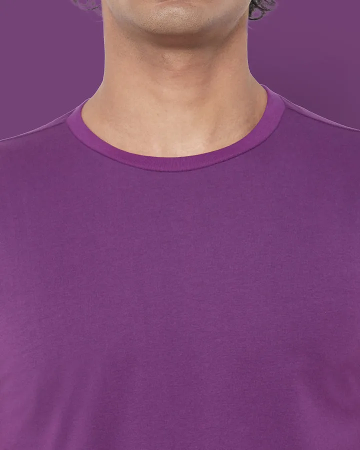 SHORT SLEEVE T SHIRT - Purple