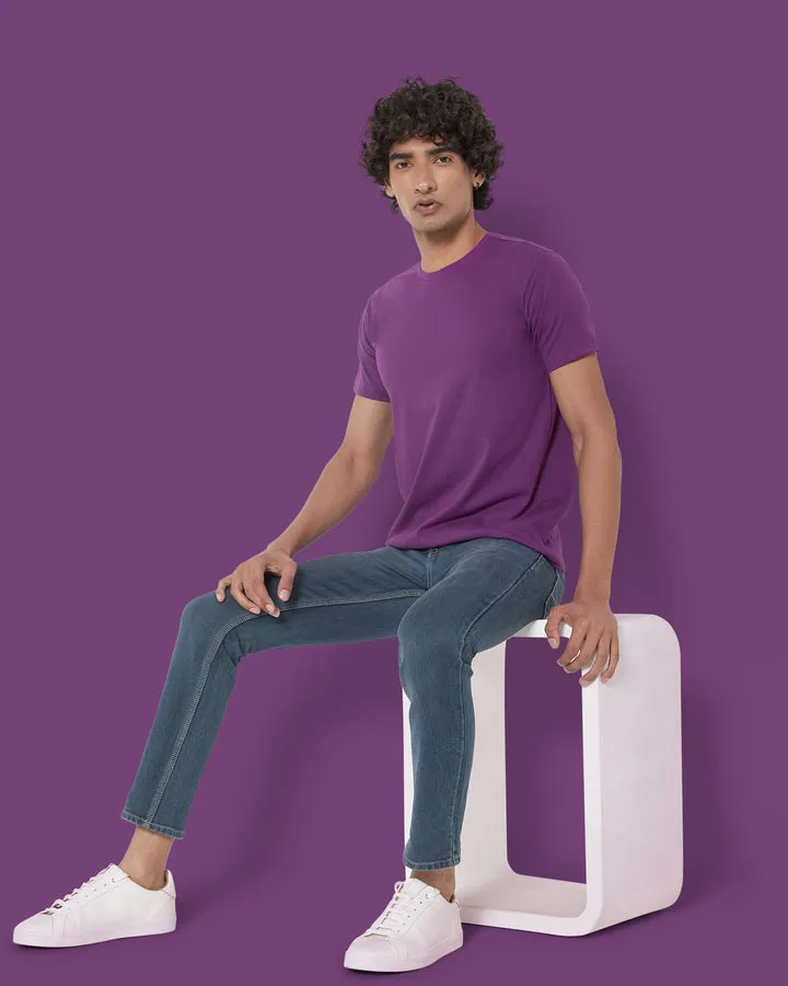 SHORT SLEEVE T SHIRT - Purple