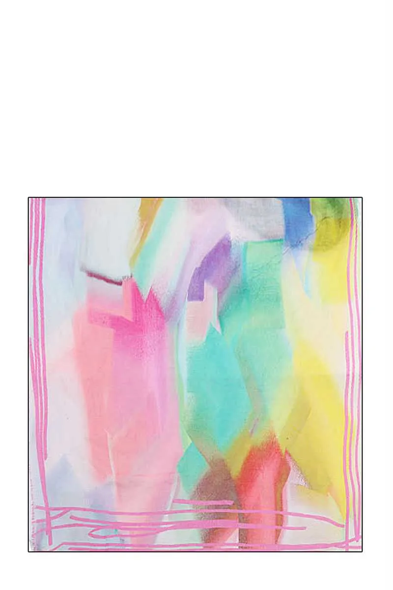 Soft Stylish Rainbow Color Scarf