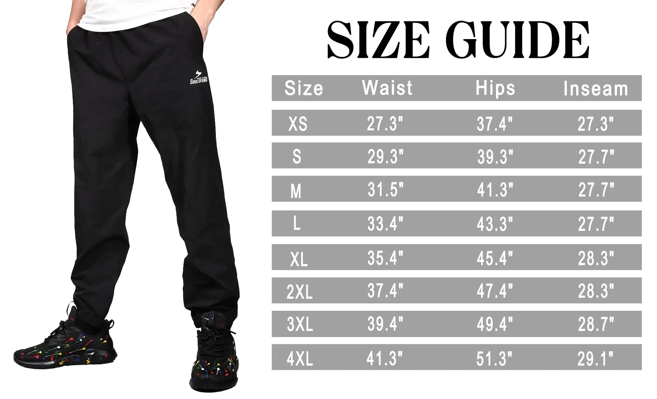 Soulsfeng AeroDry Mens Running Pants