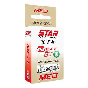 Star Next Medium Fluoro-Free Block Ski Glide Wax 20G